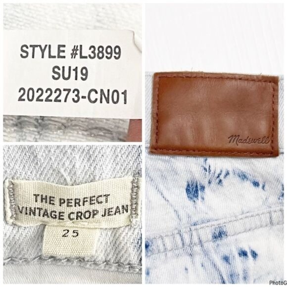 Madewell The Perfect Vintage Jean: Tie-Dye Edition 25 STYLE L3899 - Picture 8 of 12